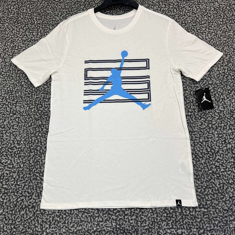 Air Jordan Winlike Shirt Men Medium White Jumpman Short Sleeve New Cotton M‎